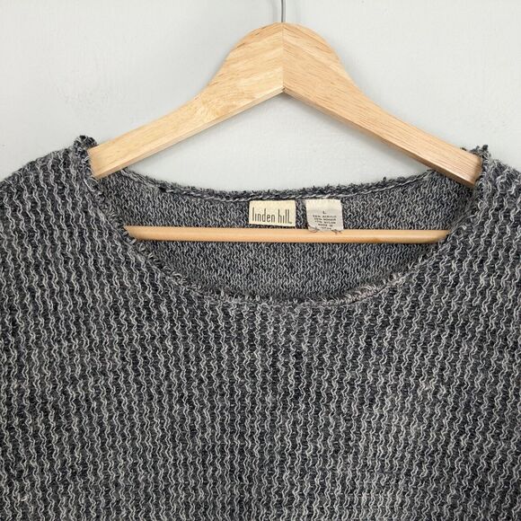 Pullover Sweater Mohair Chunky Minimalist Contemporary Neutral Capsule Gray L - Picture 5 of 8